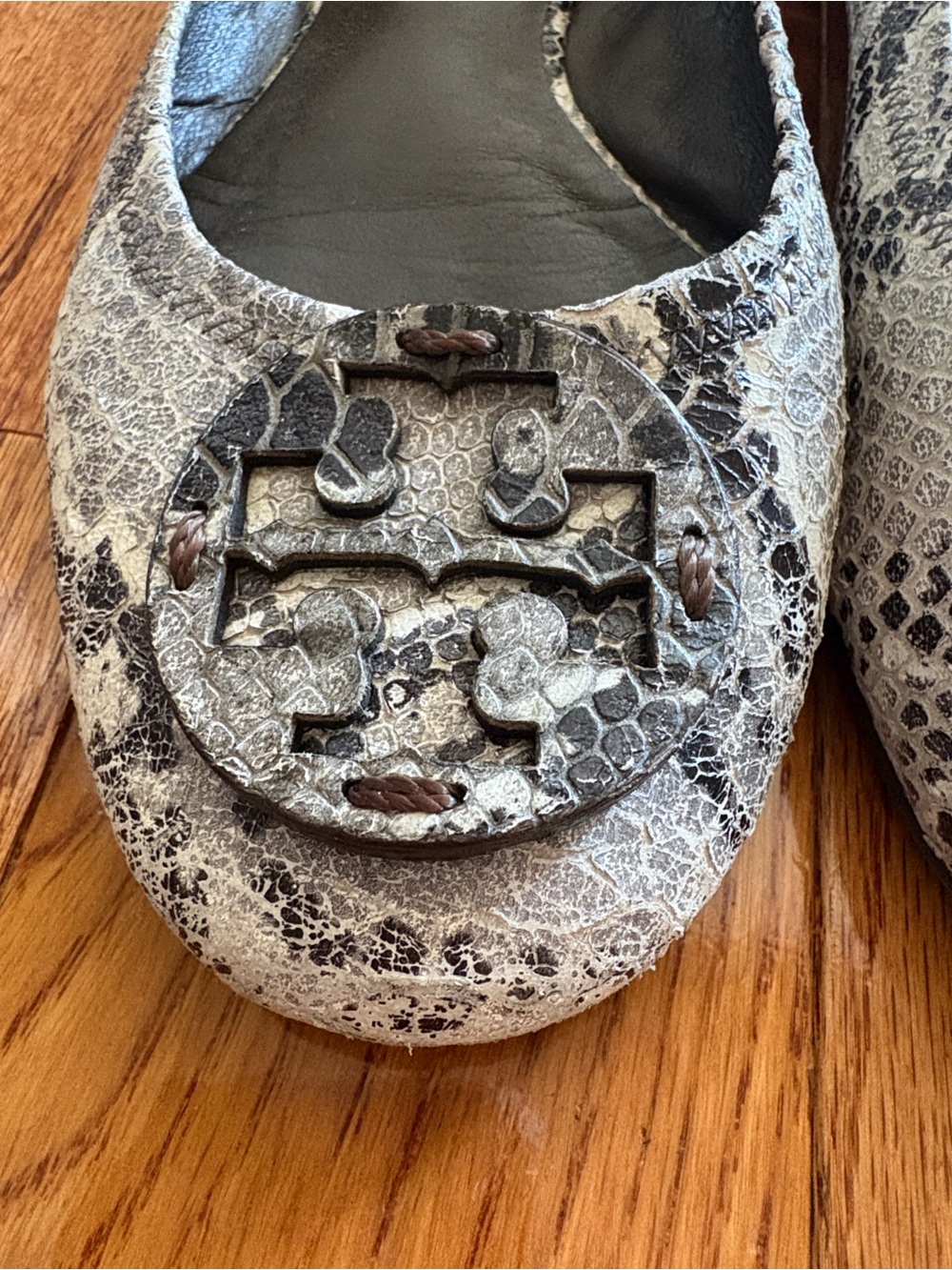 Tory Burch snakeskin ballet flats - Picture 3 of 12